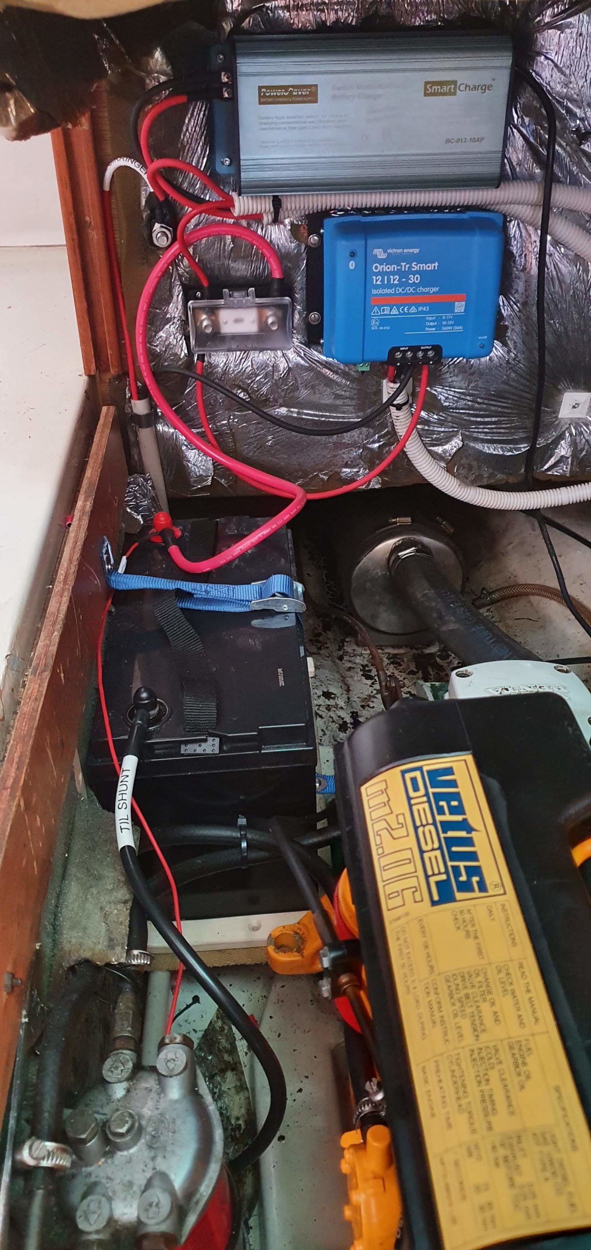Installasjon av litium batteri